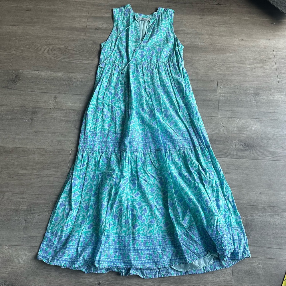 EUC Vineyard Vines Guana Sleeveless Floral Print Midi Dress - size small